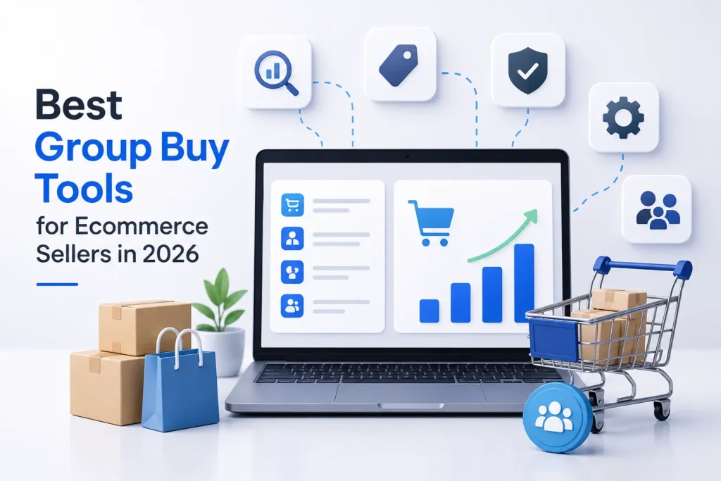 Ecommerce group buy tools compared on catalogue span, published limits and payment options
